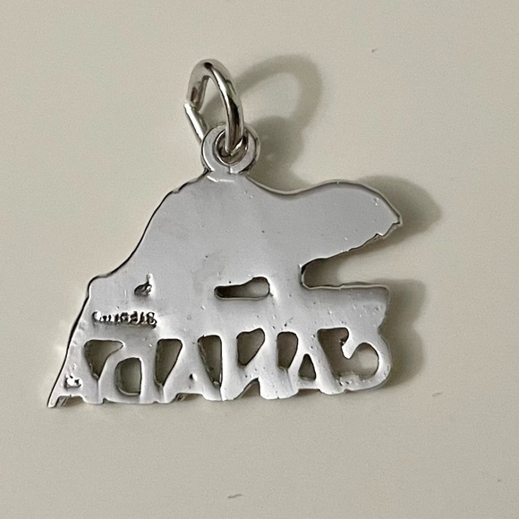 Vintage Sterling Silver Beaver Charm Pendant - Picture 4 of 6